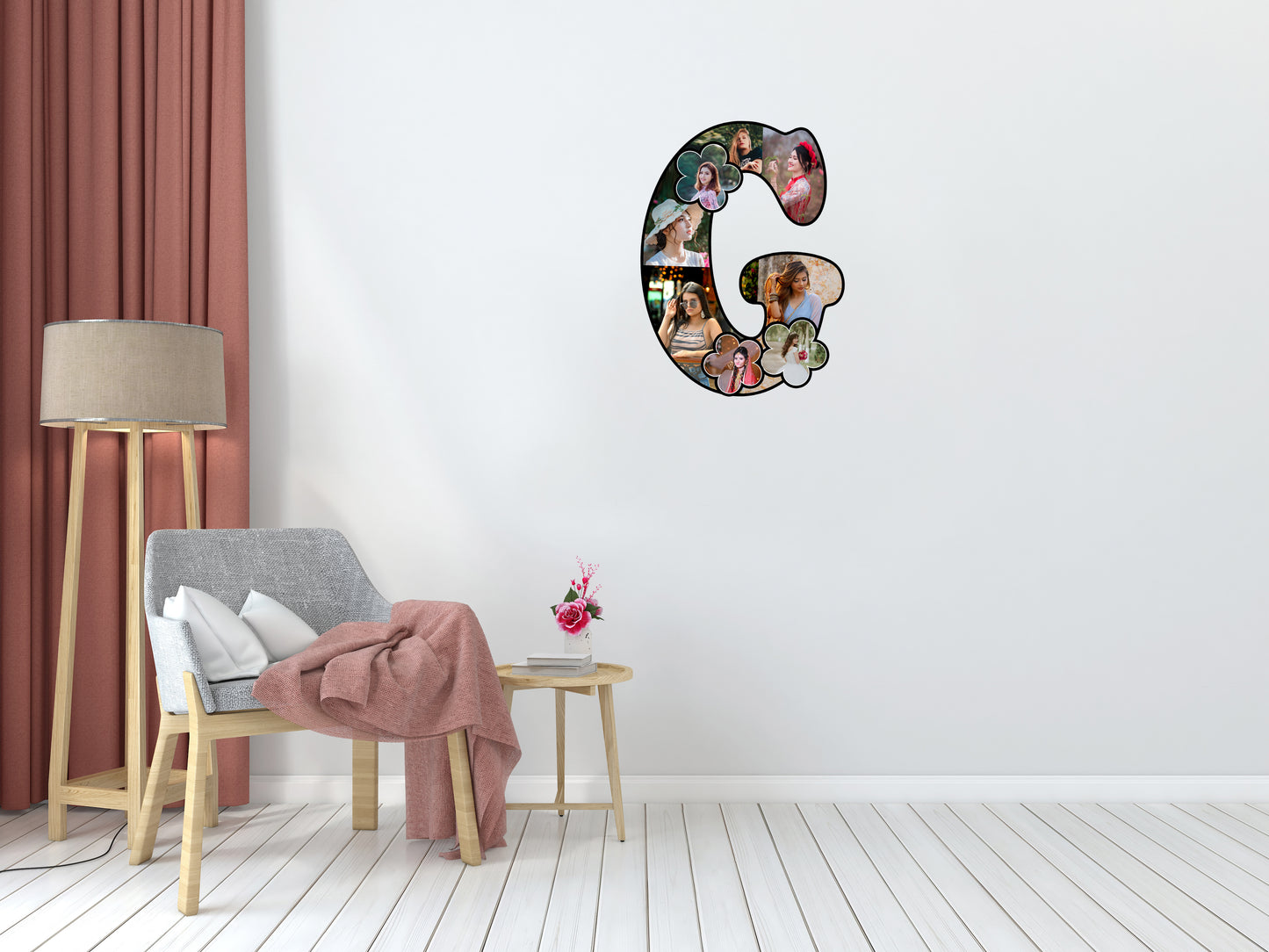 Customised Alphabet Photo Frame ( G Letter )