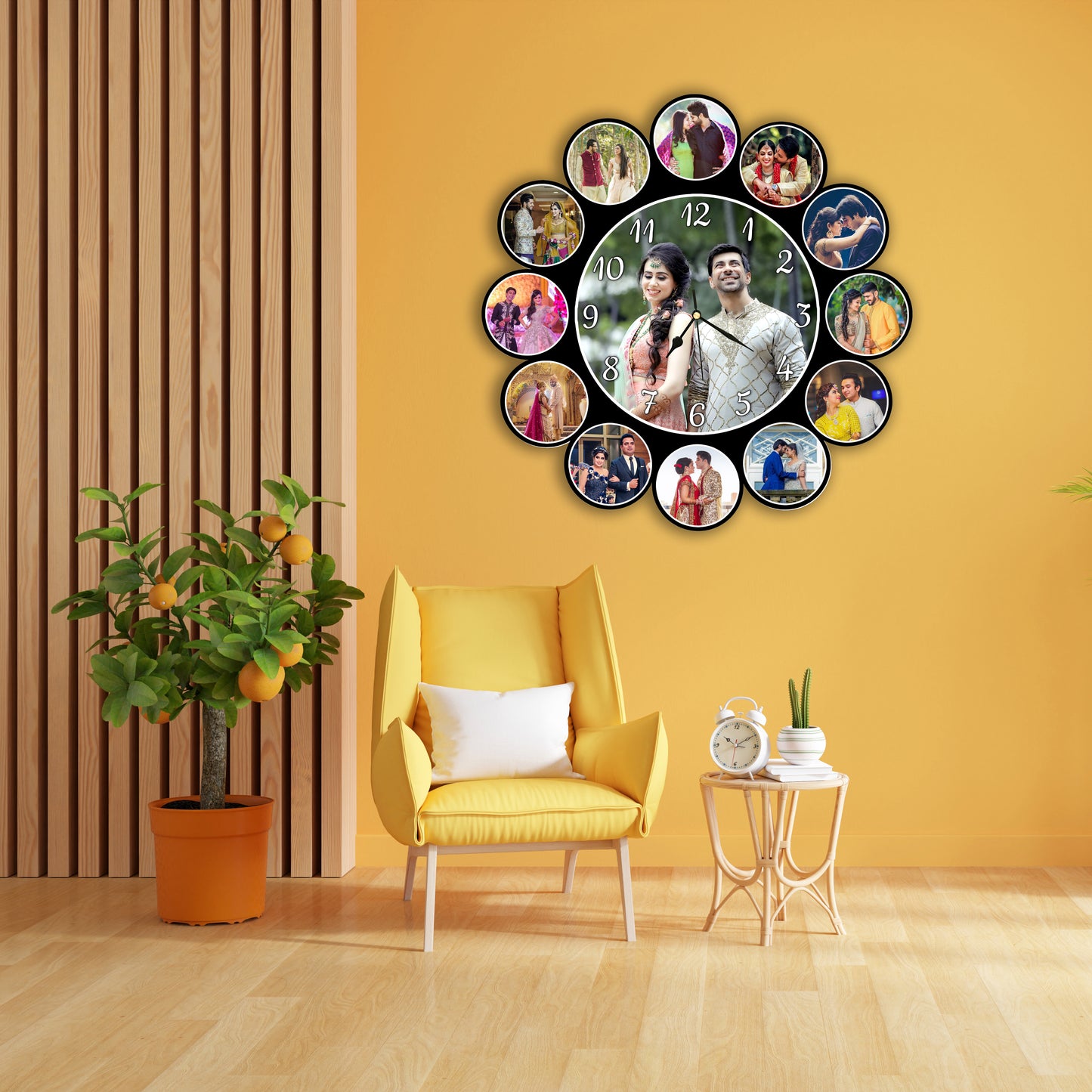 Customised Photo Clock For Family