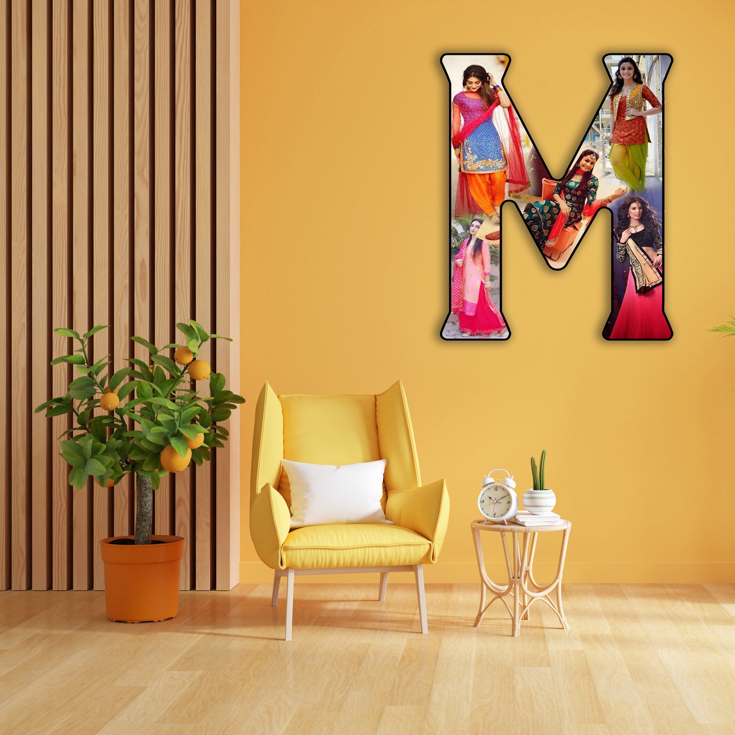 Customised Alphabet Photo Frame ( M Letter )