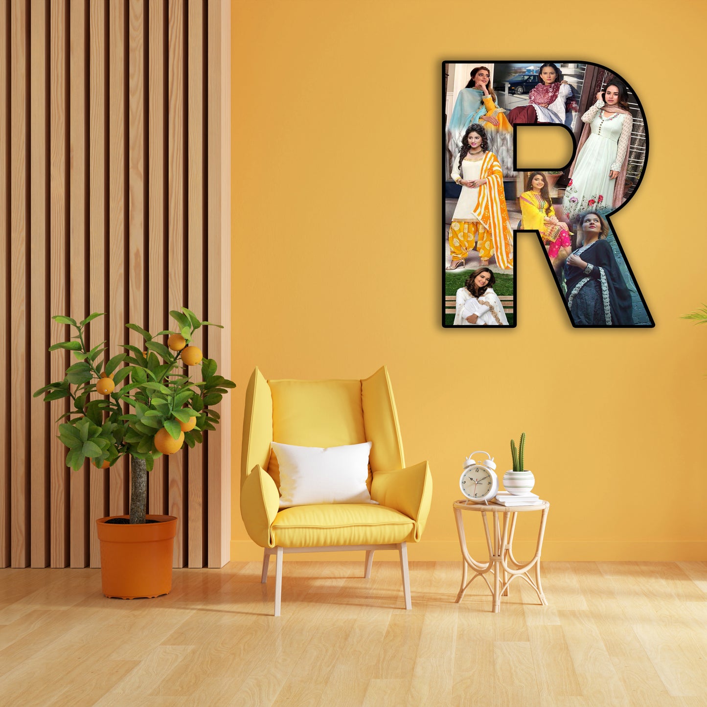 Customised Alphabet Photo Frame ( R Letter )
