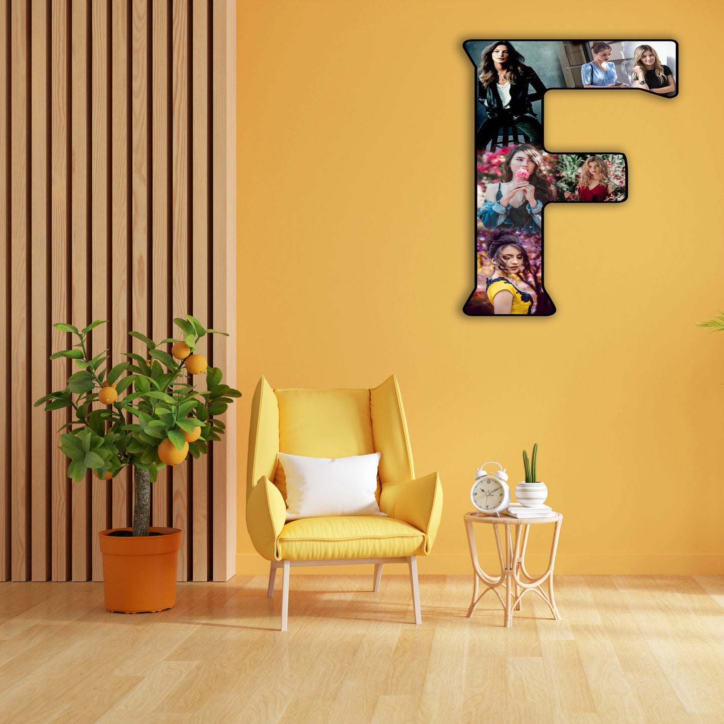 Customised Alphabet Photo Frame ( F Letter )