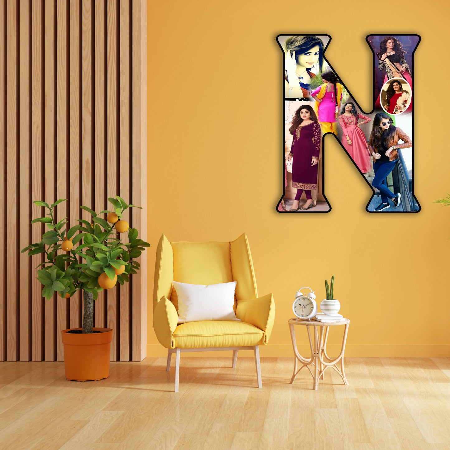 Customised Alphabet Photo Frame ( N Letter )