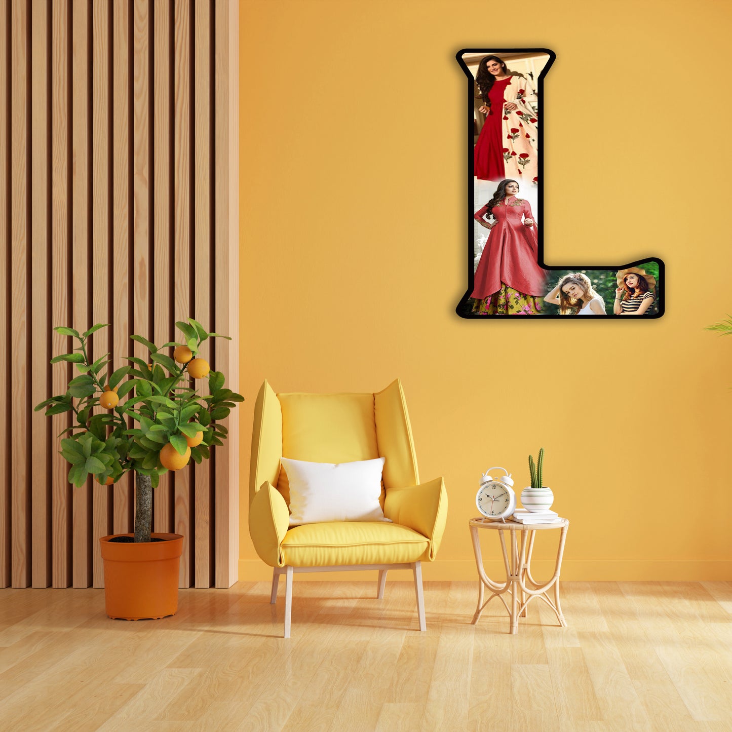 Customised Alphabet Photo Frame ( L Letter )