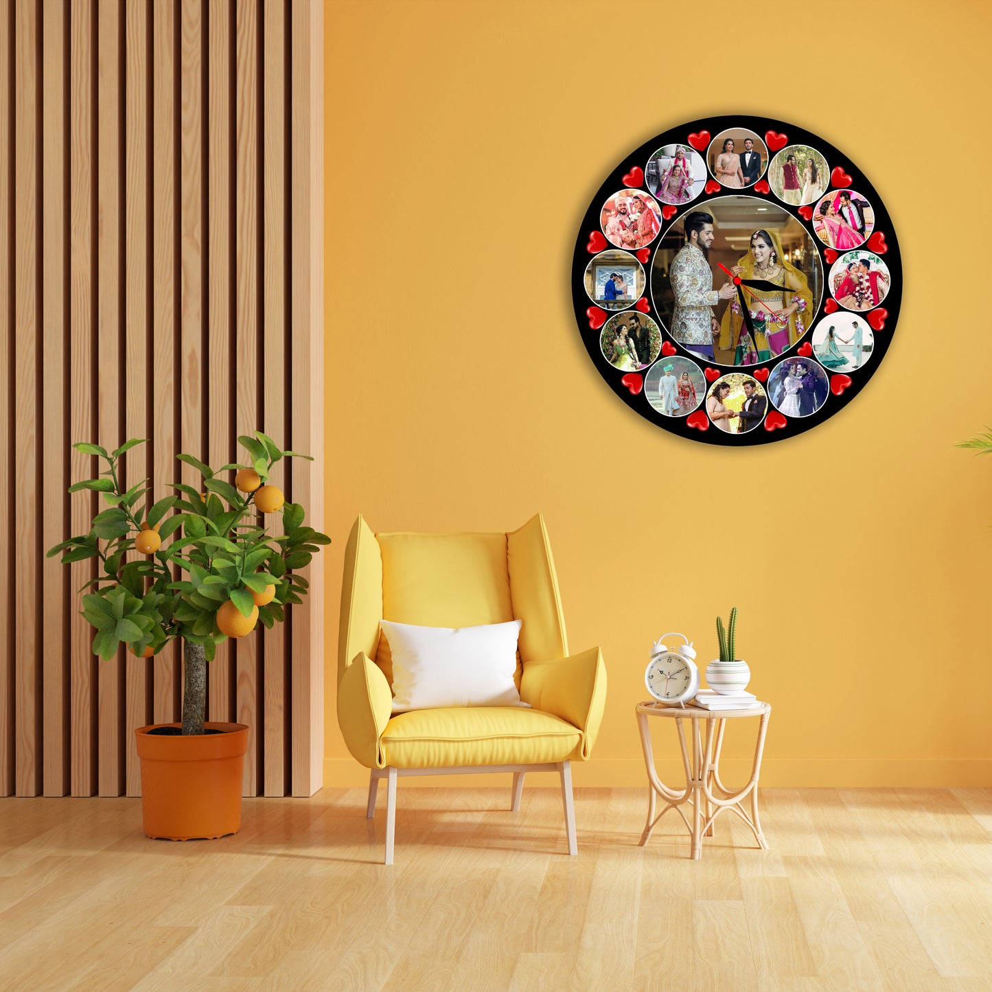 Customized Wall Clock with Photo Frame - Your Memories