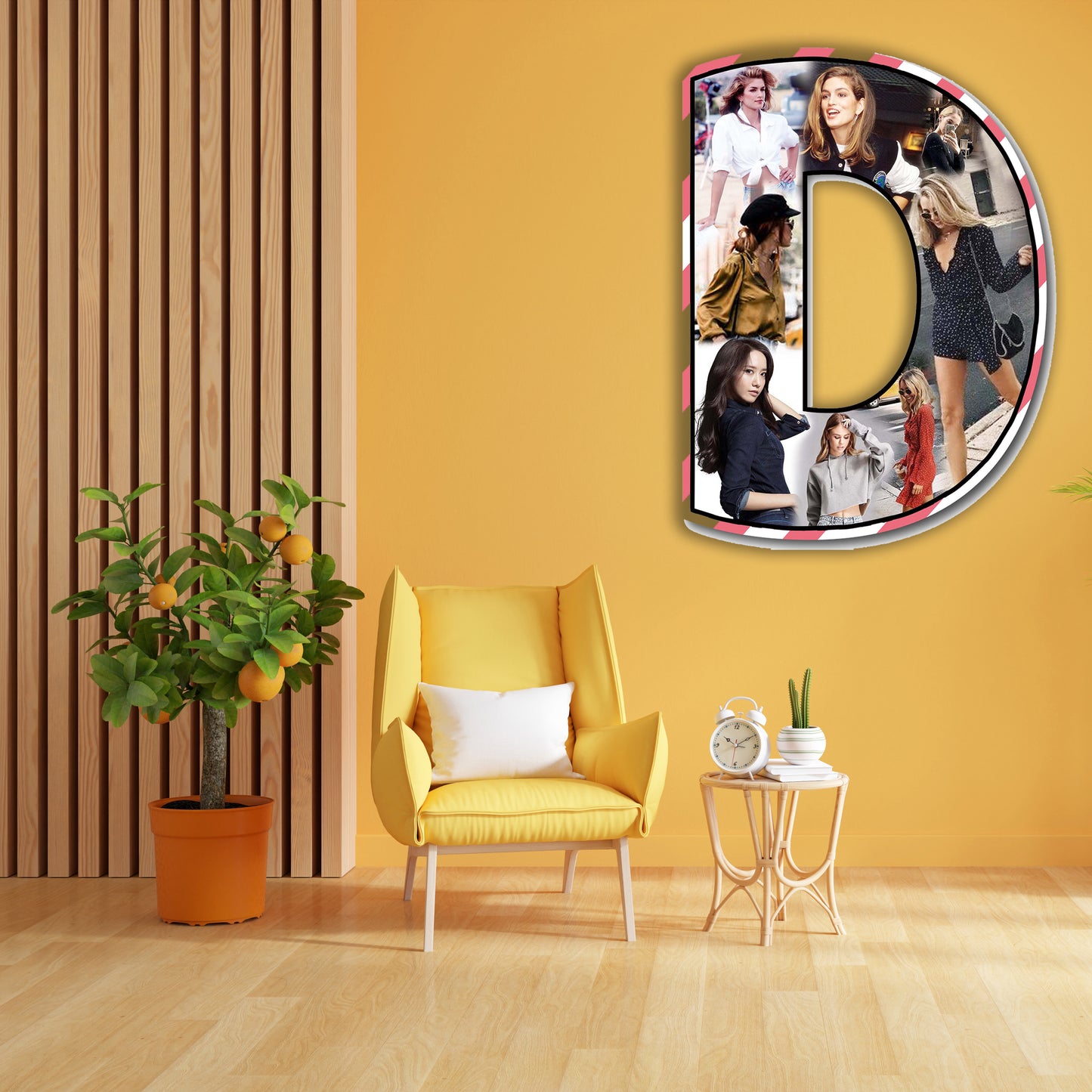 Customised Alphabet Photo Frame ( D Letter )