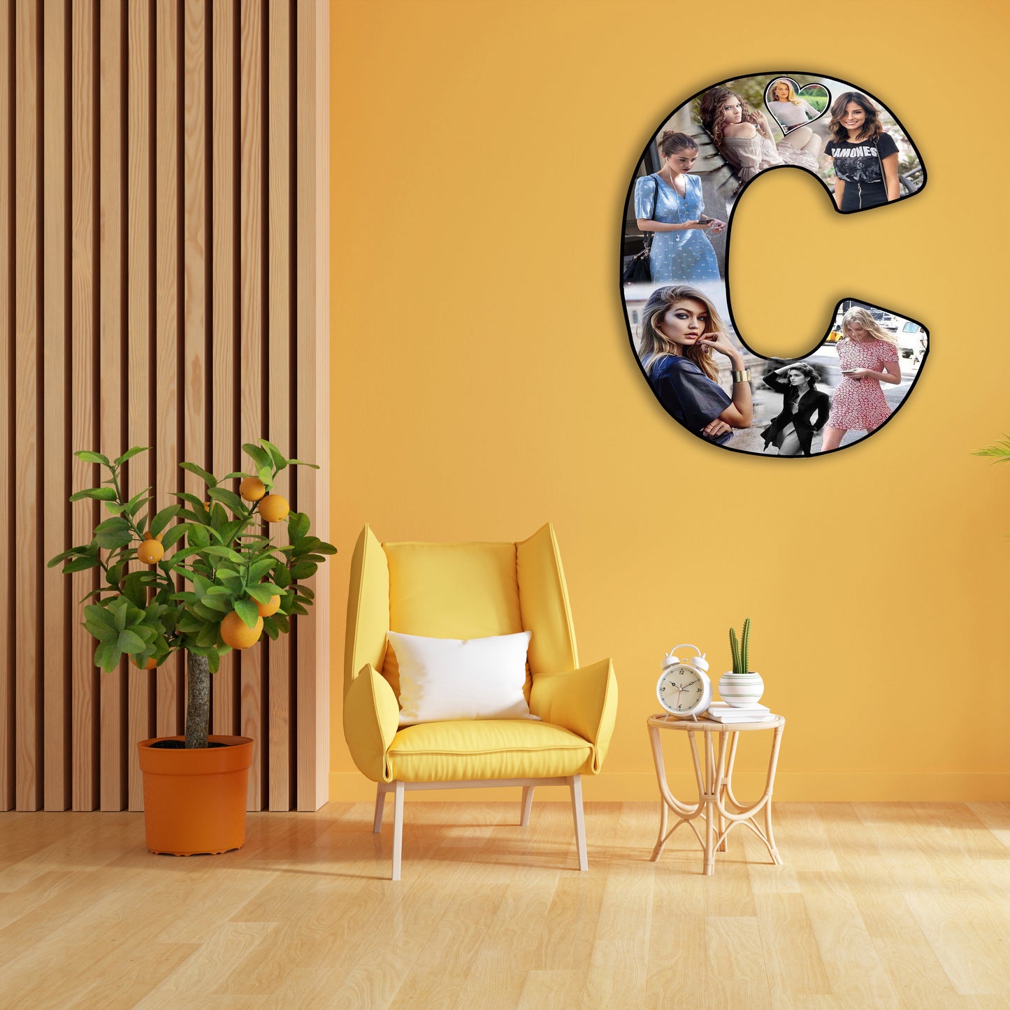 Customised Alphabet Photo Frame ( C Letter )