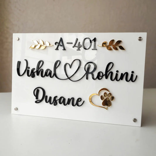 Classic Personalised Acrylic Nameplate