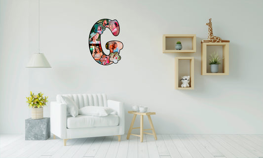 Customised Alphabet Photo Frame ( G Letter )