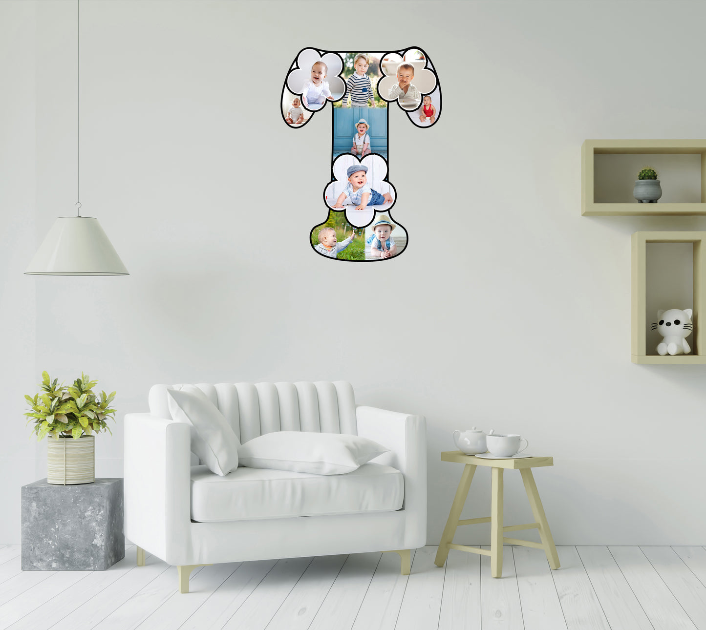 Customised Alphabet Photo Frame ( T Letter )