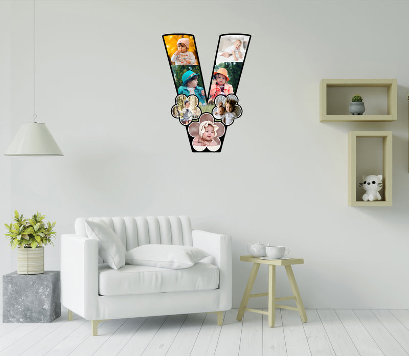 Customised Alphabet Photo Frame ( V Letter )