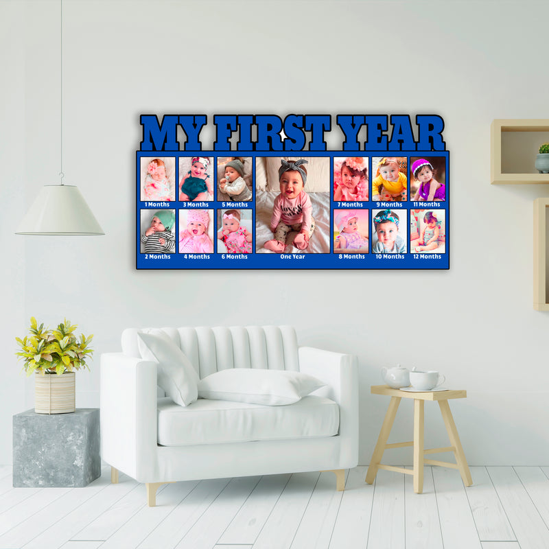 Customised Photo Frame Gifts For Baby First Year Memory