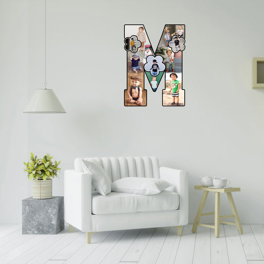 Customised Alphabet Photo Frame ( M Letter )