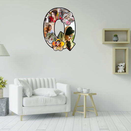 Customised Alphabet Photo Frame ( Q Letter )