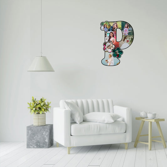Customised Alphabet Photo Frame ( P Letter )