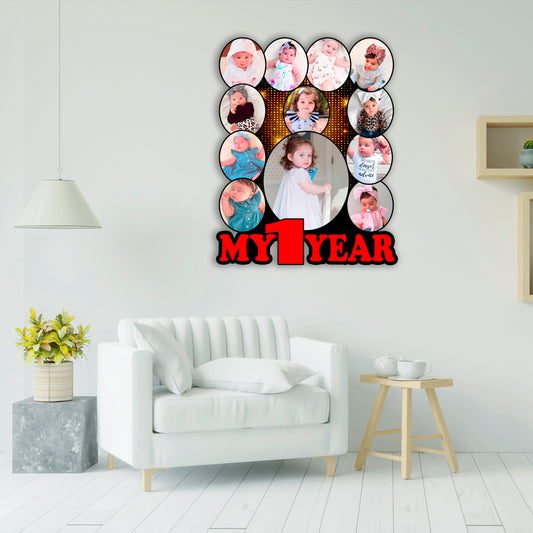 My First  Birthday Personalised Baby Photo Frames for First Birthday Gift