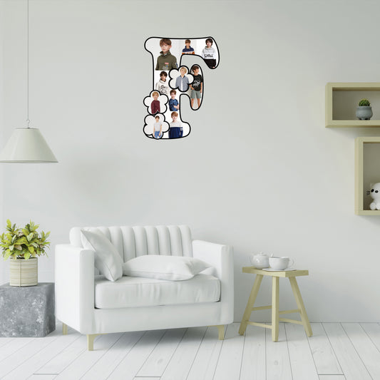Customised Alphabet Photo Frame ( F Letter )