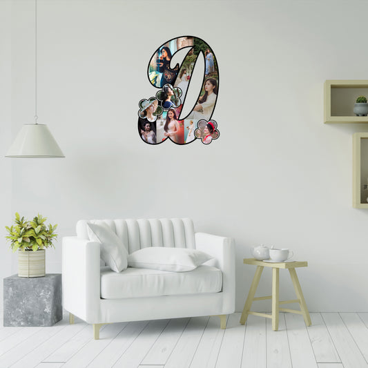 Customised Alphabet Photo Frame ( D Letter )