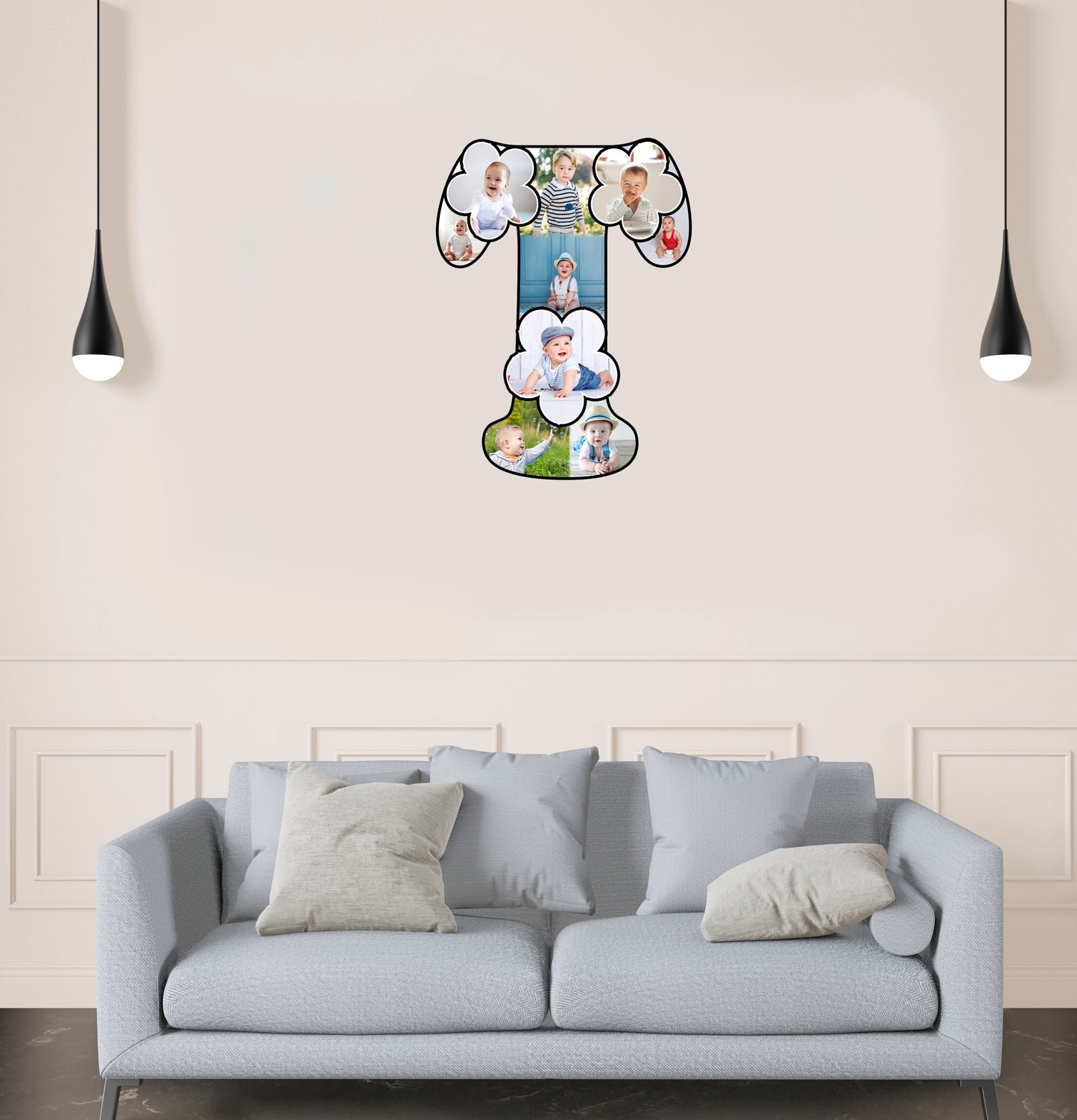 Customised Alphabet Photo Frame ( T Letter )