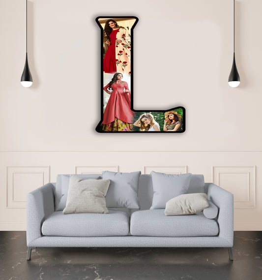 Customised Alphabet Photo Frame ( L Letter )