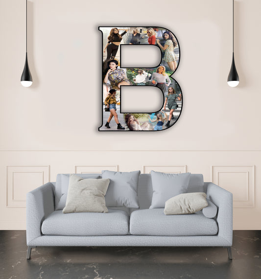 Customised Alphabet Photo Frame ( B Letter )