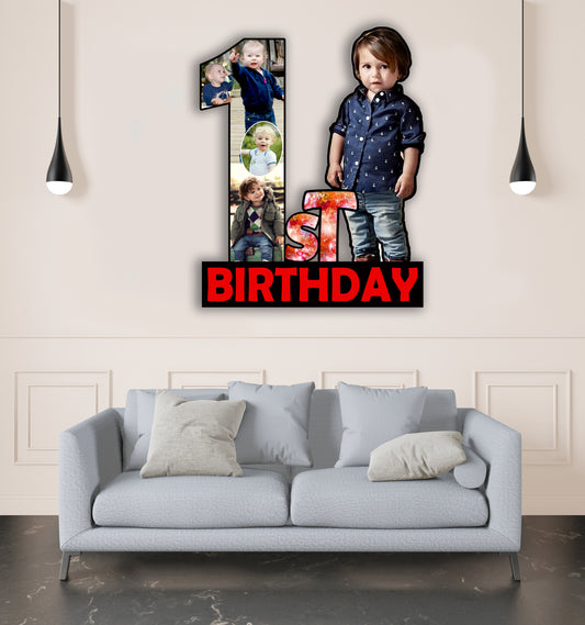 Customsied Baby Photo Frame for Birthday My First Year