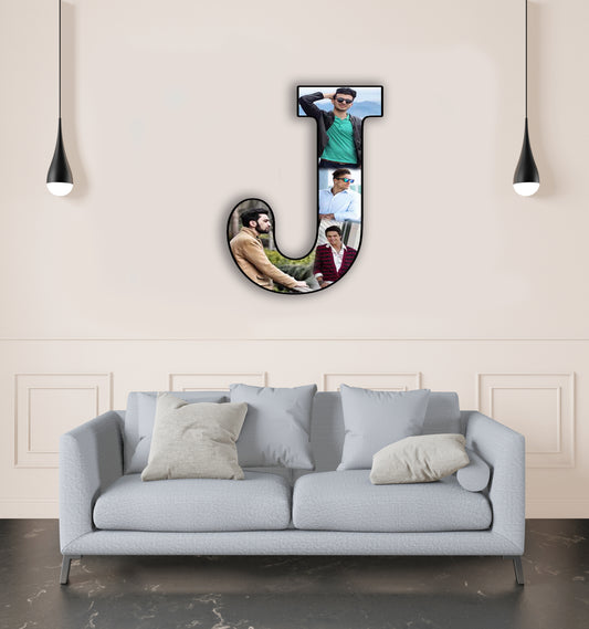 Customised Alphabet Photo Frame ( J Letter )