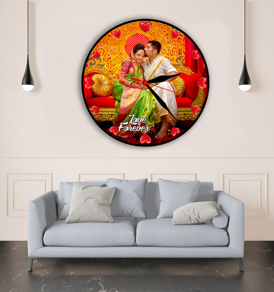 Customised Photo Clock For Couple,Birthday