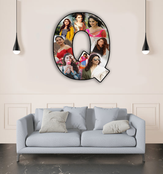 Customised Alphabet Photo Frame ( Q Letter )