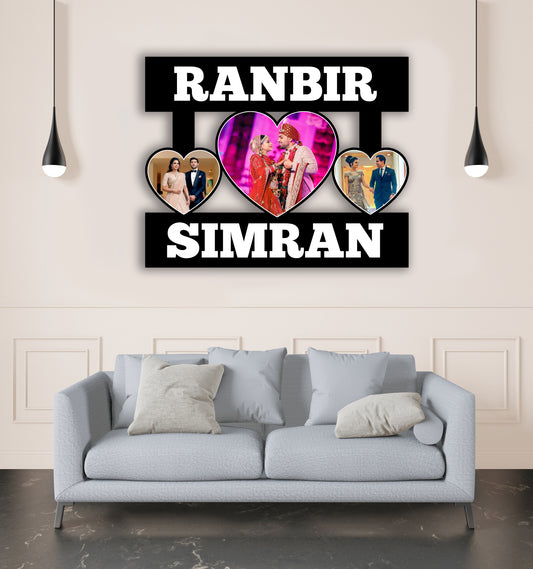 Customised Couple Photo Frame For Gifting