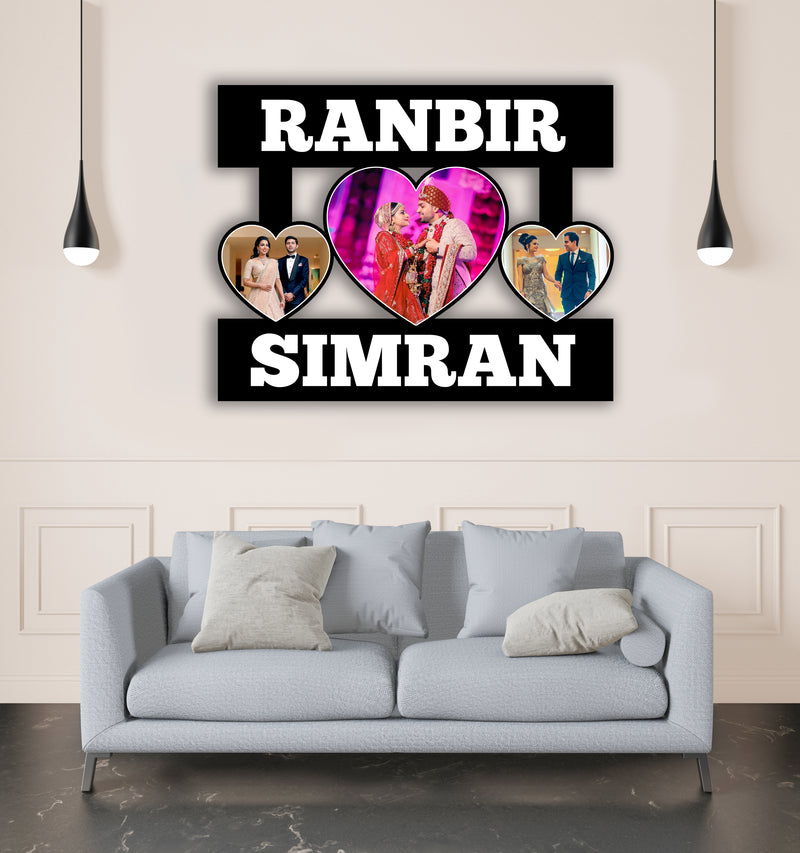 Customised Couple Photo Frame For Gifting