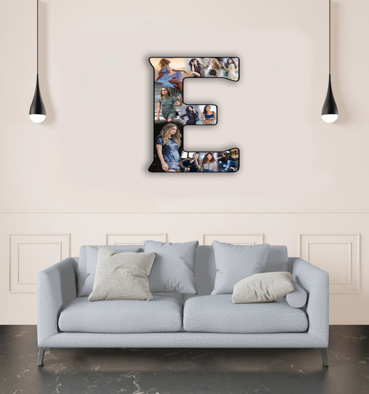 Customised Alphabet Photo Frame ( E Letter )