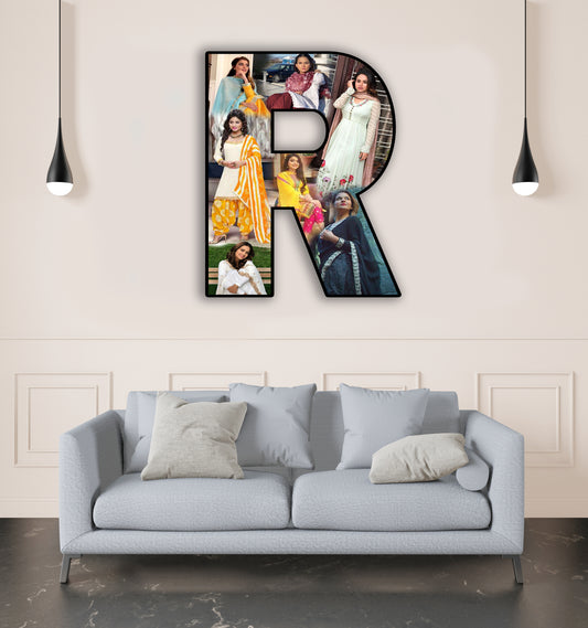 Customised Alphabet Photo Frame ( R Letter )