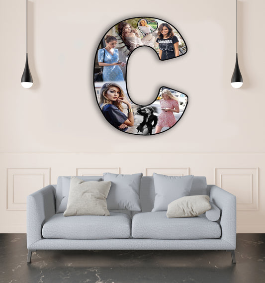 Customised Alphabet Photo Frame ( C Letter )