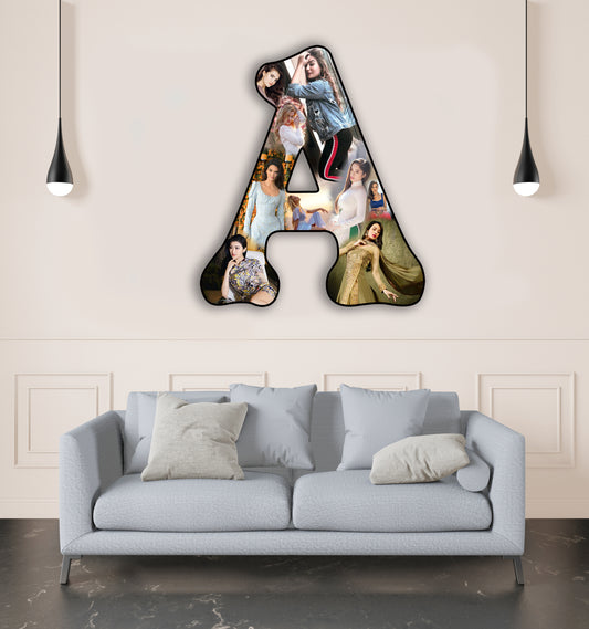 Customised Alphabet Photo Frame ( A Letter )