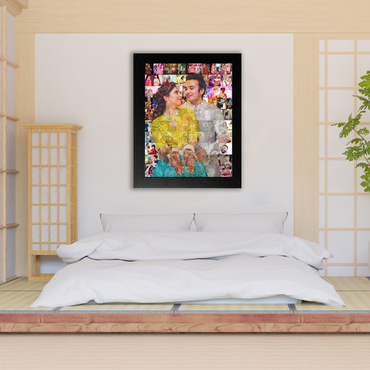 Personalised Mosaic Photo Frame  for Anniversary Gift