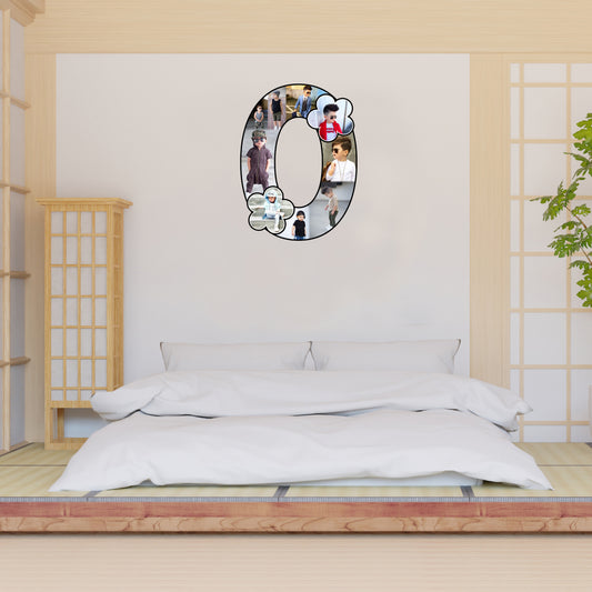 Customised Alphabet Photo Frame ( O Letter )