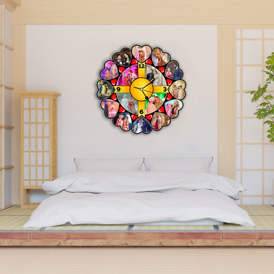 Personalized Photo Clock Gift for Anniversary