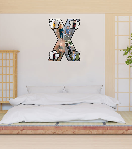 Customised Alphabet Photo Frame ( X Letter )