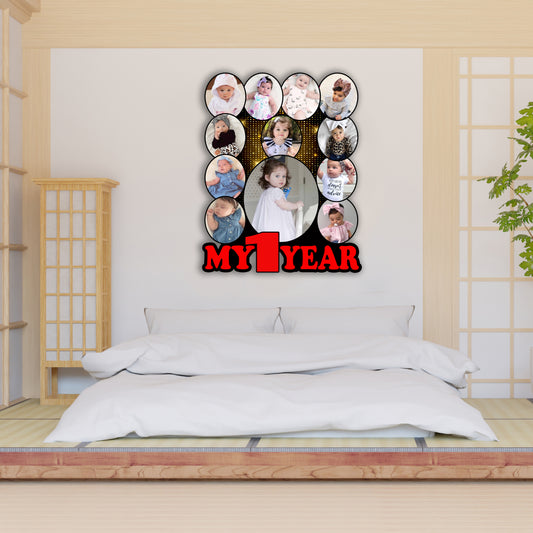 My First  Birthday Personalised Baby Photo Frames for First Birthday Gift