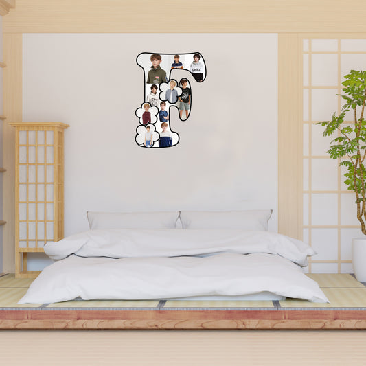Customised Alphabet Photo Frame ( F Letter )