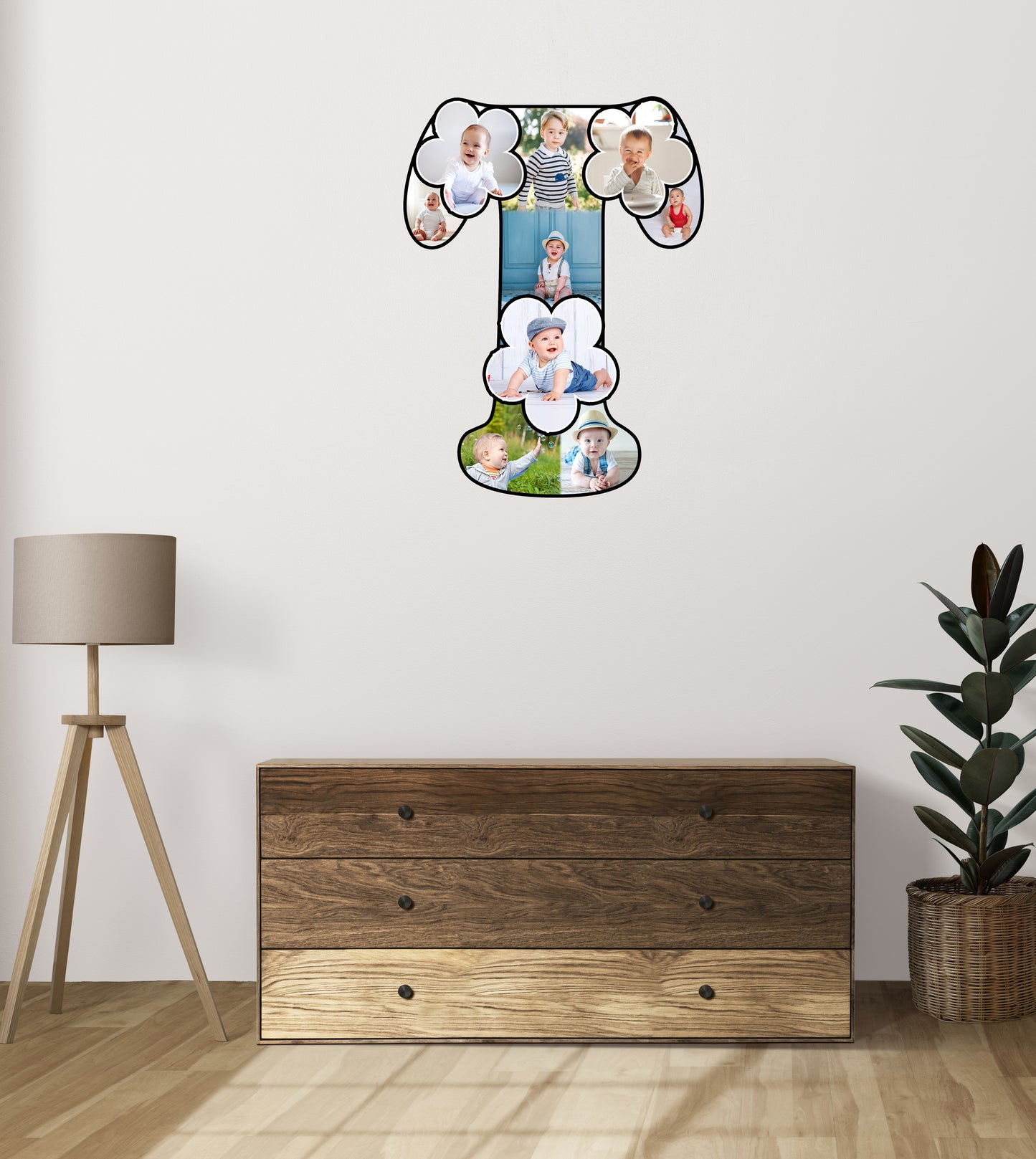 Customised Alphabet Photo Frame ( T Letter )