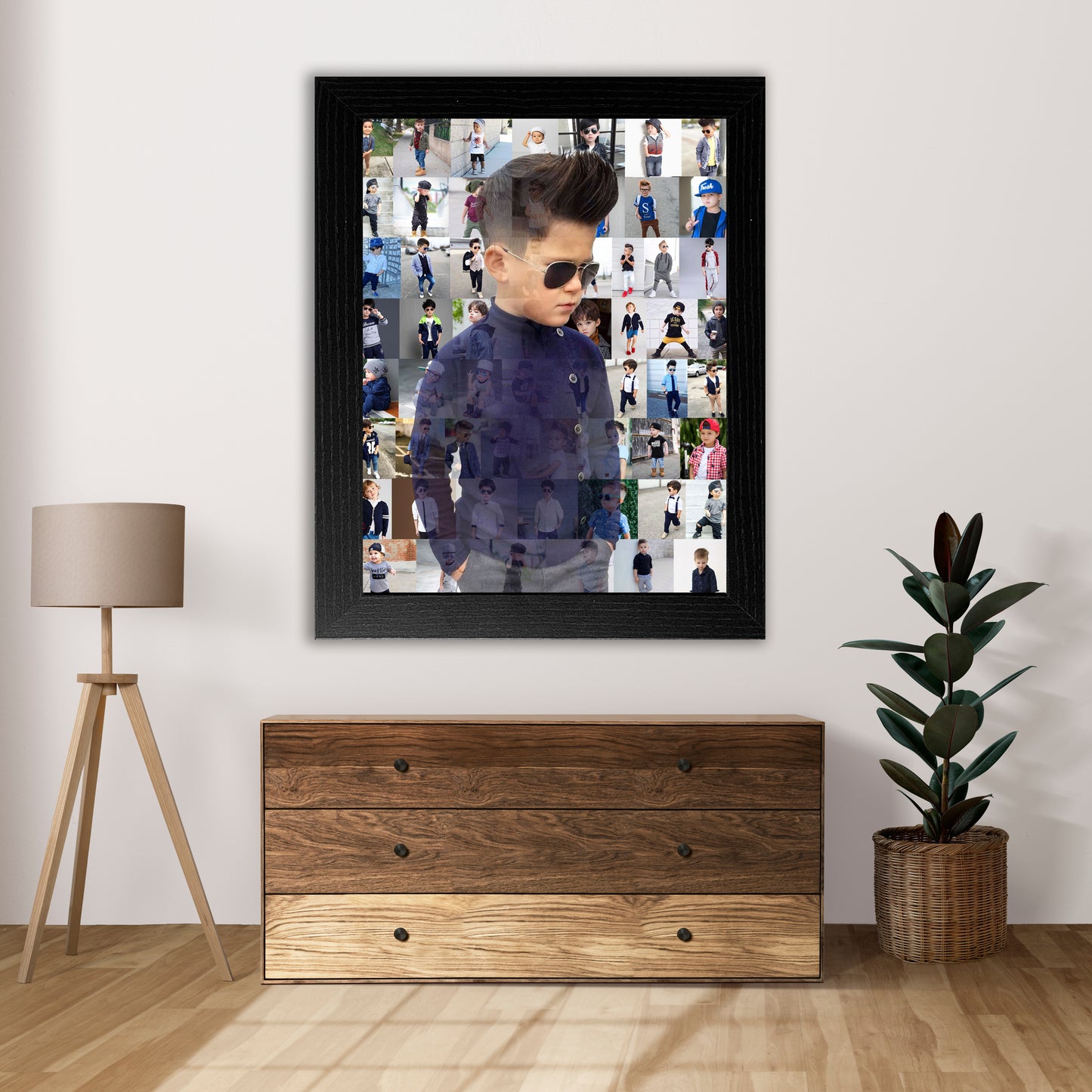 Personalized 50 photos Mosaic Photo Frame in 1 Main photo