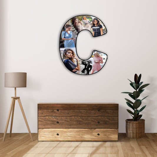 Customised Alphabet Photo Frame ( C Letter )
