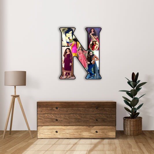 Customised Alphabet Photo Frame ( N Letter )