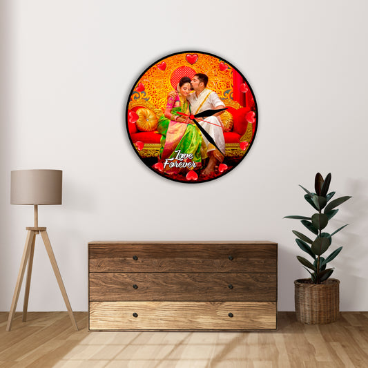 Customised Photo Clock For Couple,Birthday