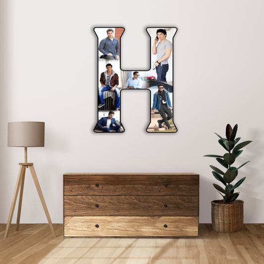 Customised Alphabet Photo Frame ( H Letter )
