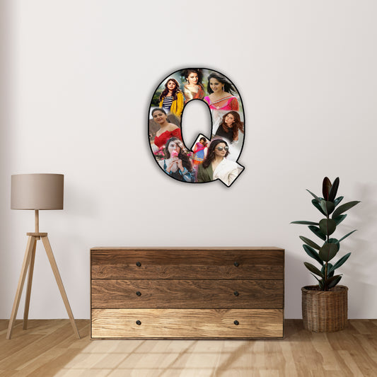 Customised Alphabet Photo Frame ( Q Letter )