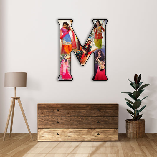 Customised Alphabet Photo Frame ( M Letter )