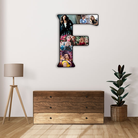 Customised Alphabet Photo Frame ( F Letter )