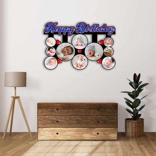 Personalised Happy Birthday Photo Frame Gift With Your Own Images